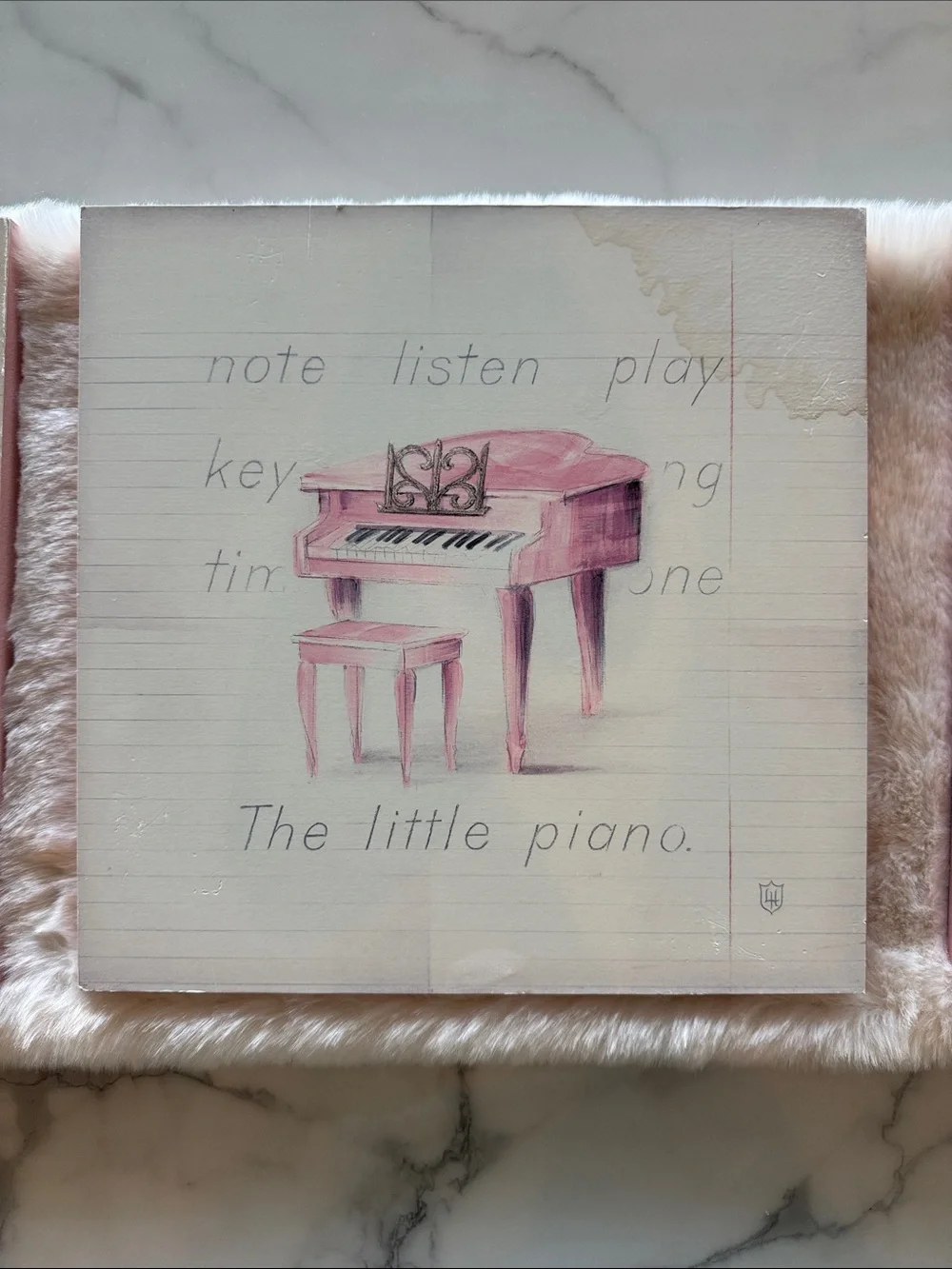 3 Art frames made in Canada. Piano, Tricycle and My Ballet Tutu Pink Wall Art.